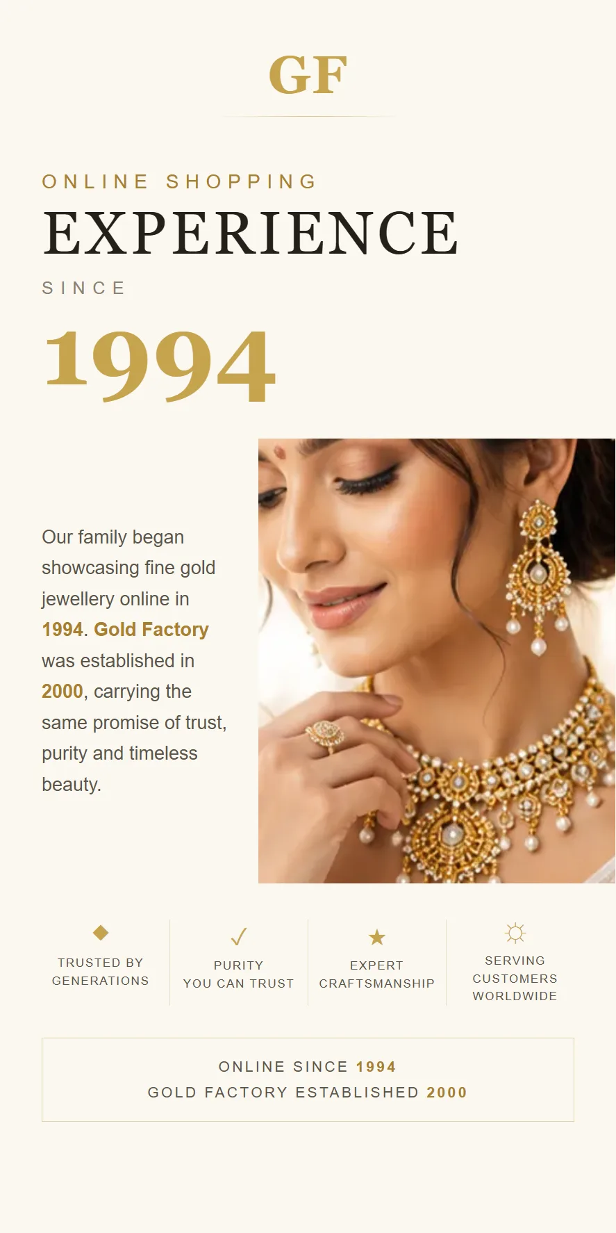 Gold Factory jewellery