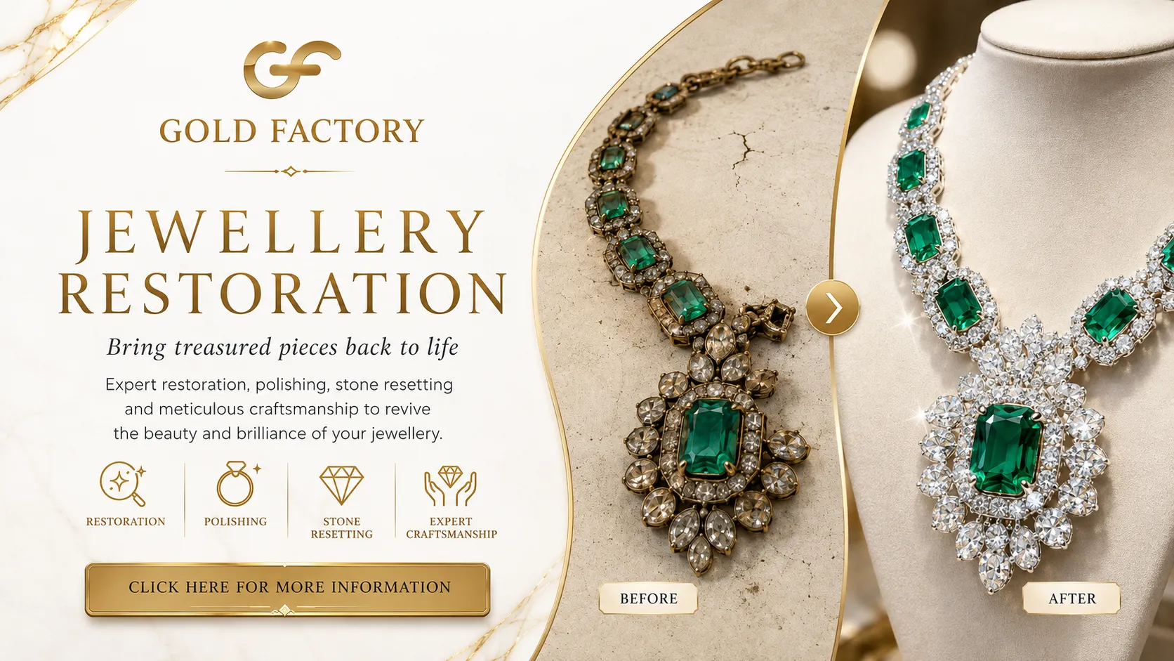 Jewellery restoration at Gold Factory