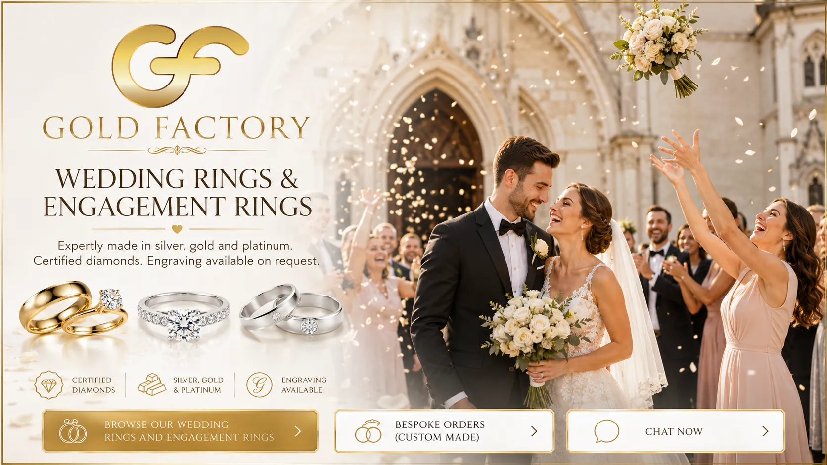 Wedding rings from Gold Factory