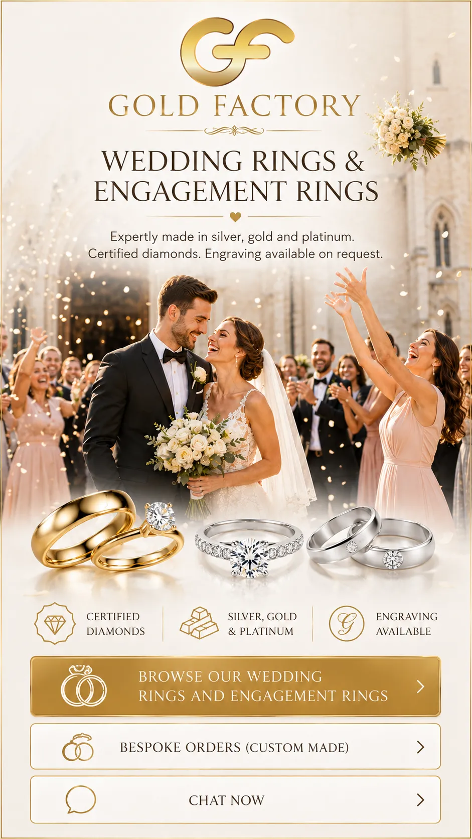 Wedding rings from Gold Factory