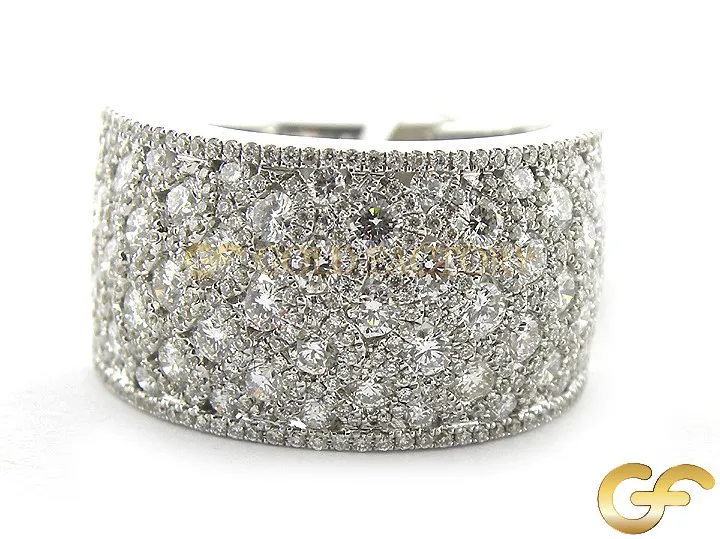 2.13ct Diamond Cluster White Gold Ring