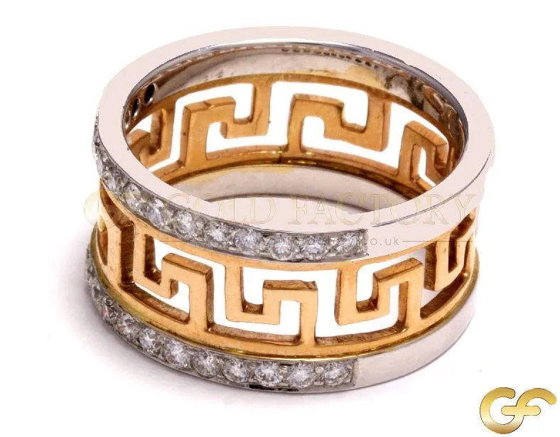 Greek Key 0.45ct Diamond Band