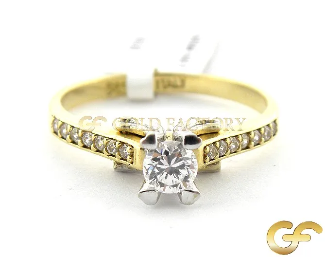 Italian CZ Solitaire Ring