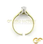 Italian CZ Solitaire Ring
