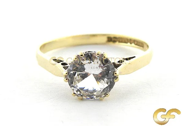CZ Solitaire Ring