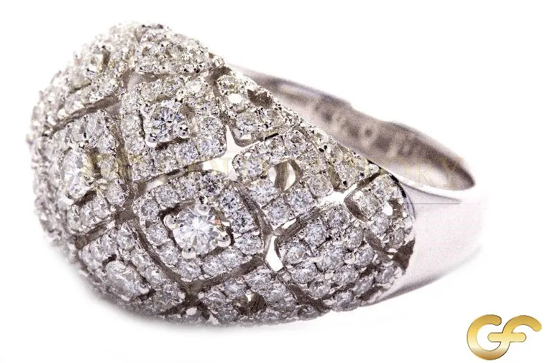 Diamond Bombe Ring