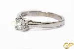White Gold Diamond Solitaire Ring