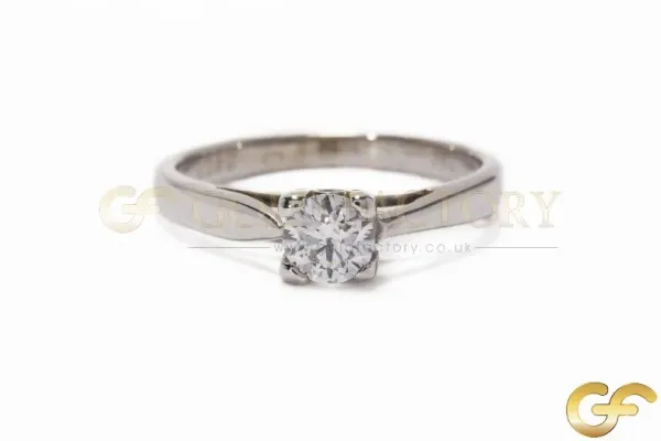 White Gold Diamond Solitaire Ring