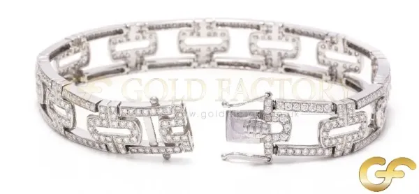 4.73ct Diamond White Gold Diamond Bracelet