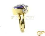 Cocktail Ring with Purple CZ stone