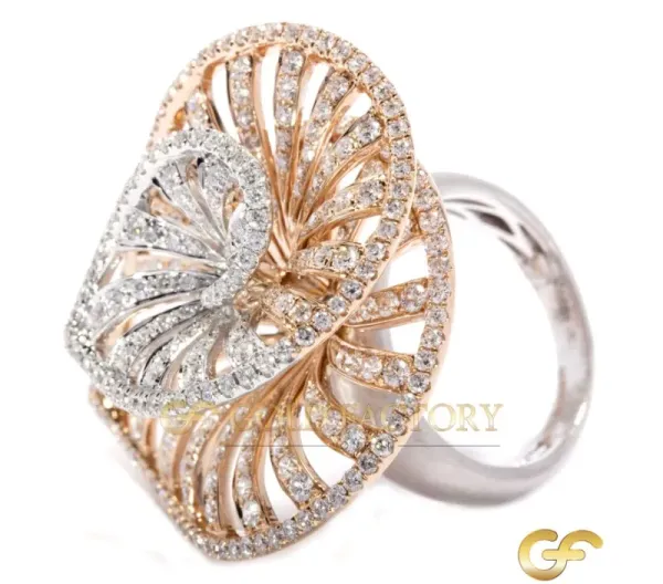 2.98ct Diamond Abstract Ring