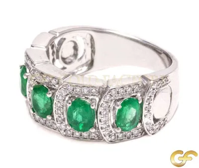 1.66ct Gem White Gold Ring