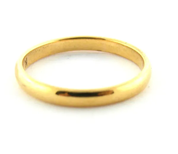 D Shape 9ct Gold Ring
