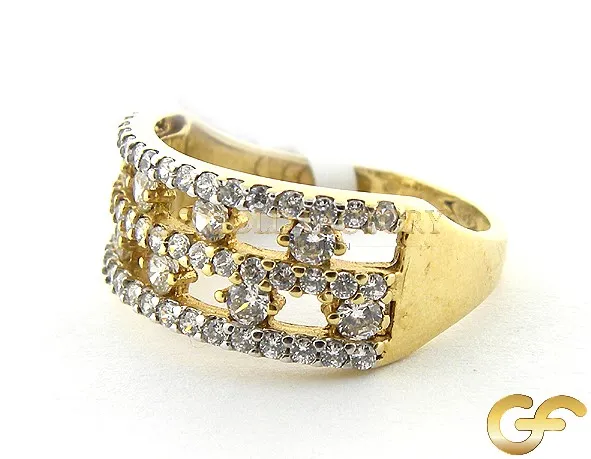 Italian 3 Row Ring