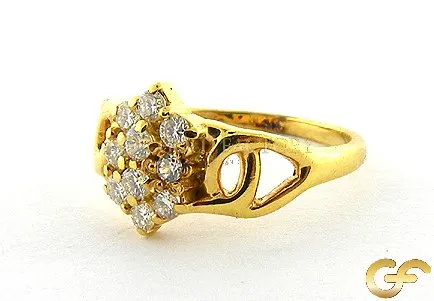 0.50ct Diamond Cluster Ring