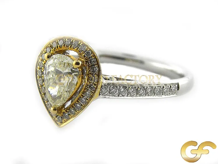 1.19ct Pear Cut Diamond Ring
