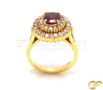 Cushion Cut Ruby Ring