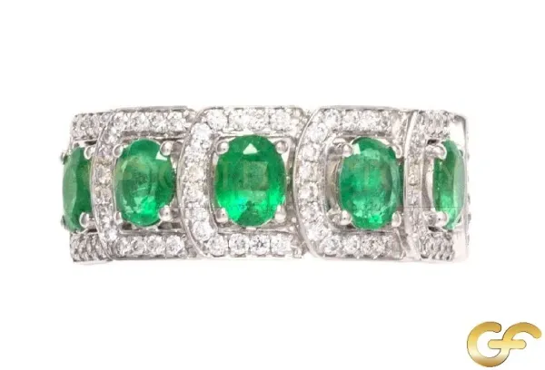 1.66ct Gem White Gold Ring