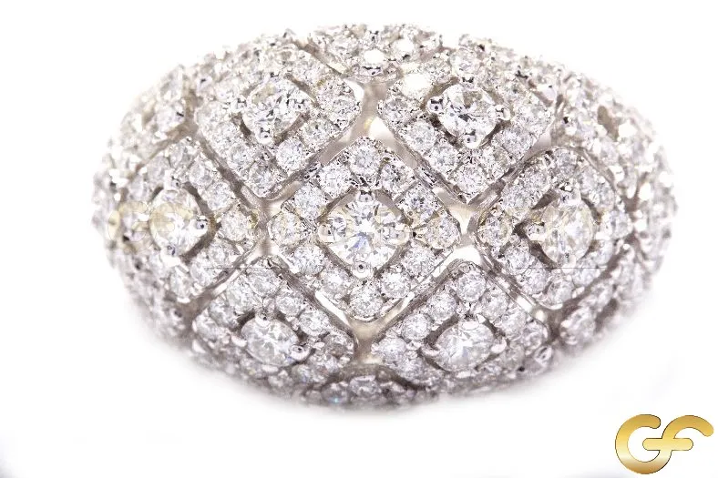 Diamond Bombe Ring