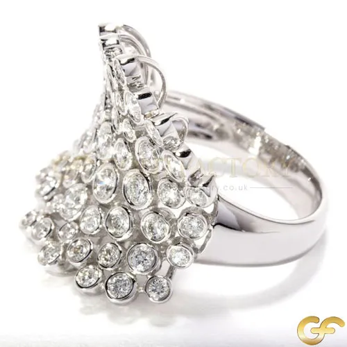 1.50ct Diamond Cluster Ring