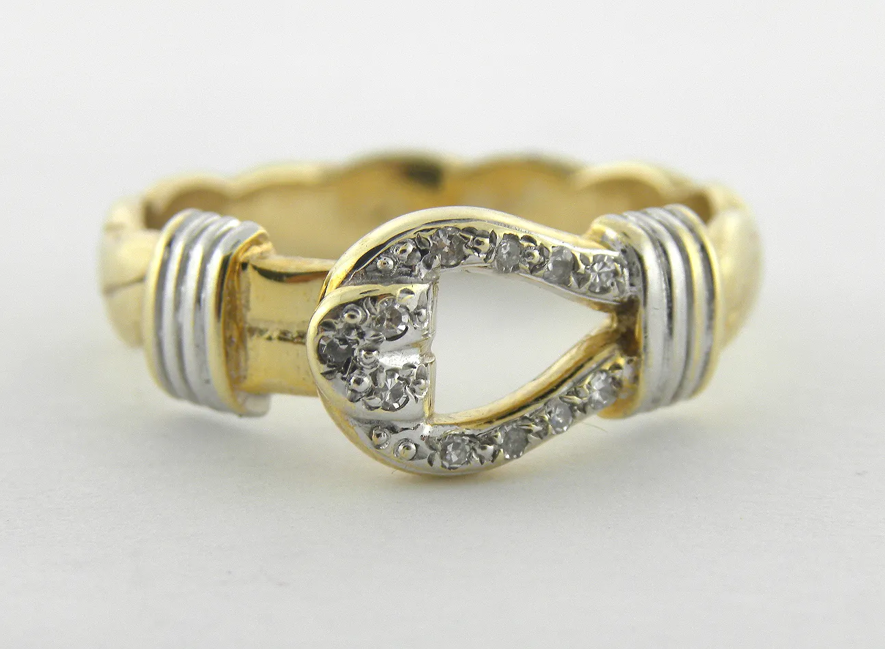 9ct Gold Buckle Design Ring