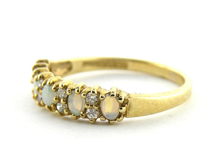 Opal and Diamond Ladies Ring
