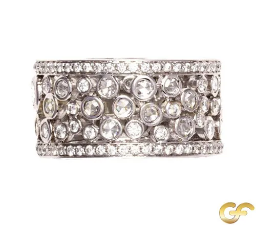 1.42ct Rose Cut Diamond Ring