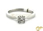 Platinum Solitaire Diamond Ring