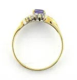 Purple CZ Ladies Ring