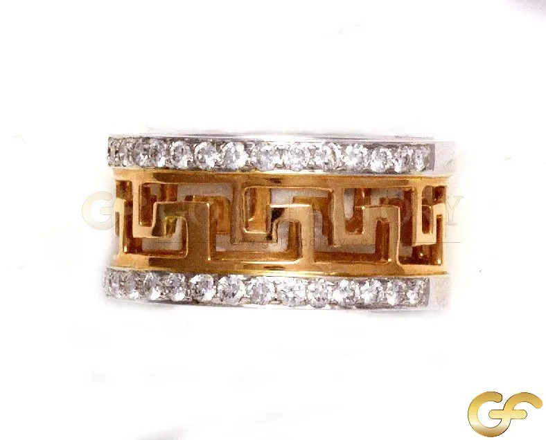 Greek Key 0.45ct Diamond Band