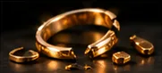 Broken gold jewellery