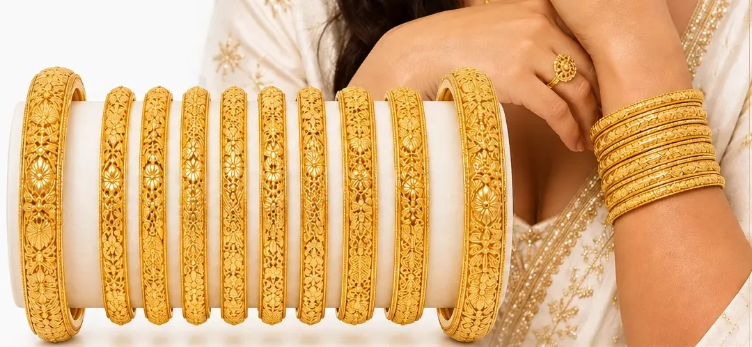 Labour free 22ct gold bangles