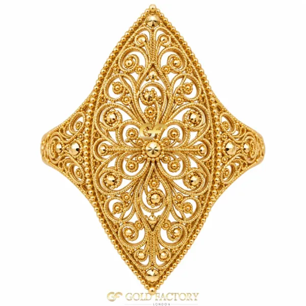22ct Gold Jewellery Ladies kisti ring