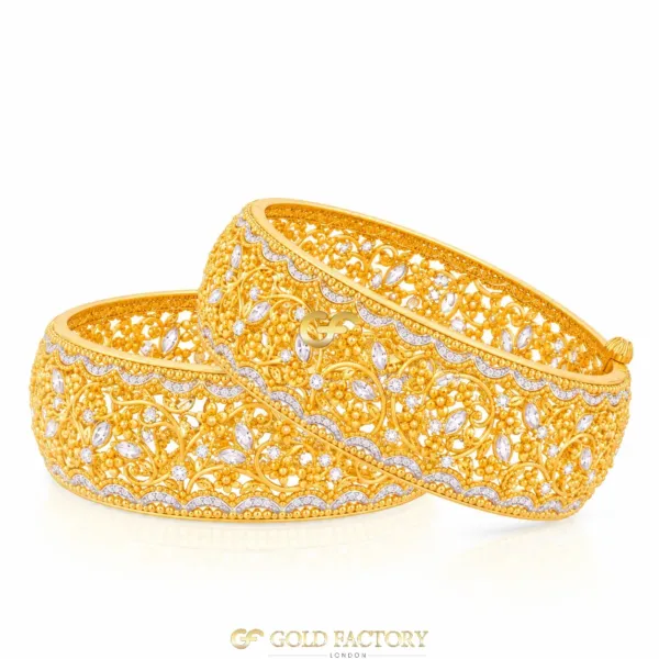 22ct Gold Jewellery Screw Kara