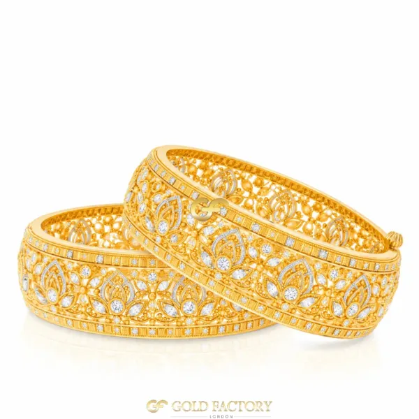 22ct Gold Jewellery Screw Kara