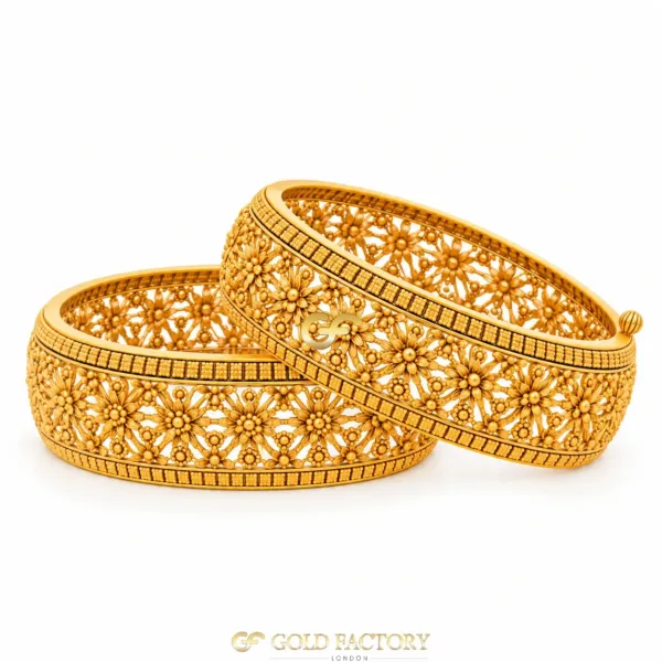 22ct Gold Jewellery Screw Kara