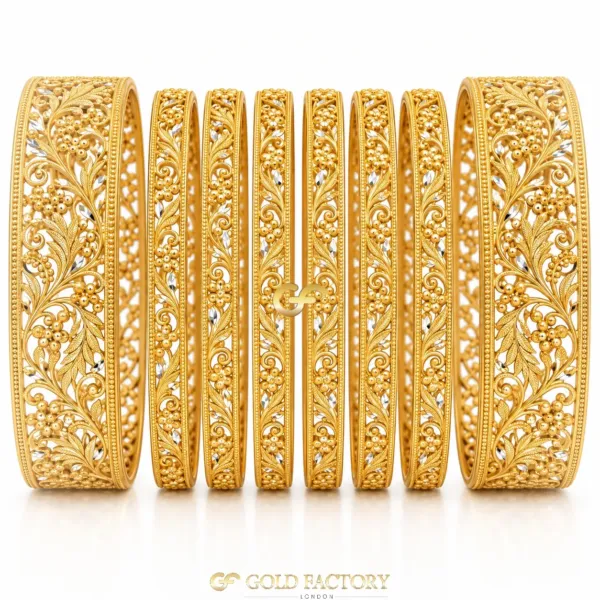 22ct Gold Jewellery Rhodium & Stone Set