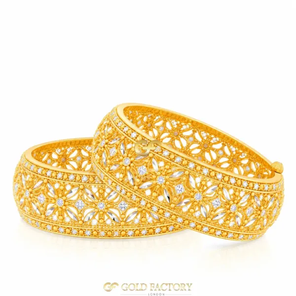 22ct Gold Jewellery Screw Kara