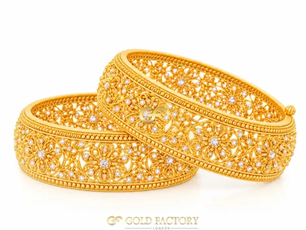 22ct Gold Jewellery Screw Kara