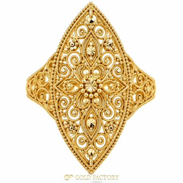 22ct Gold Jewellery Ladies kisti ring