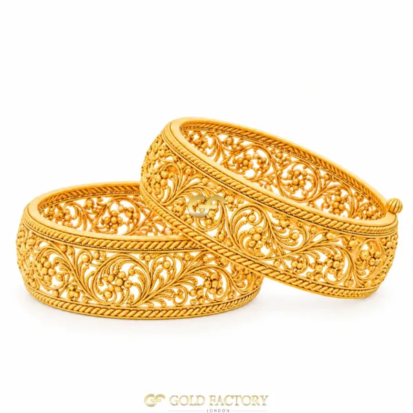 22ct Gold Jewellery Screw Kara