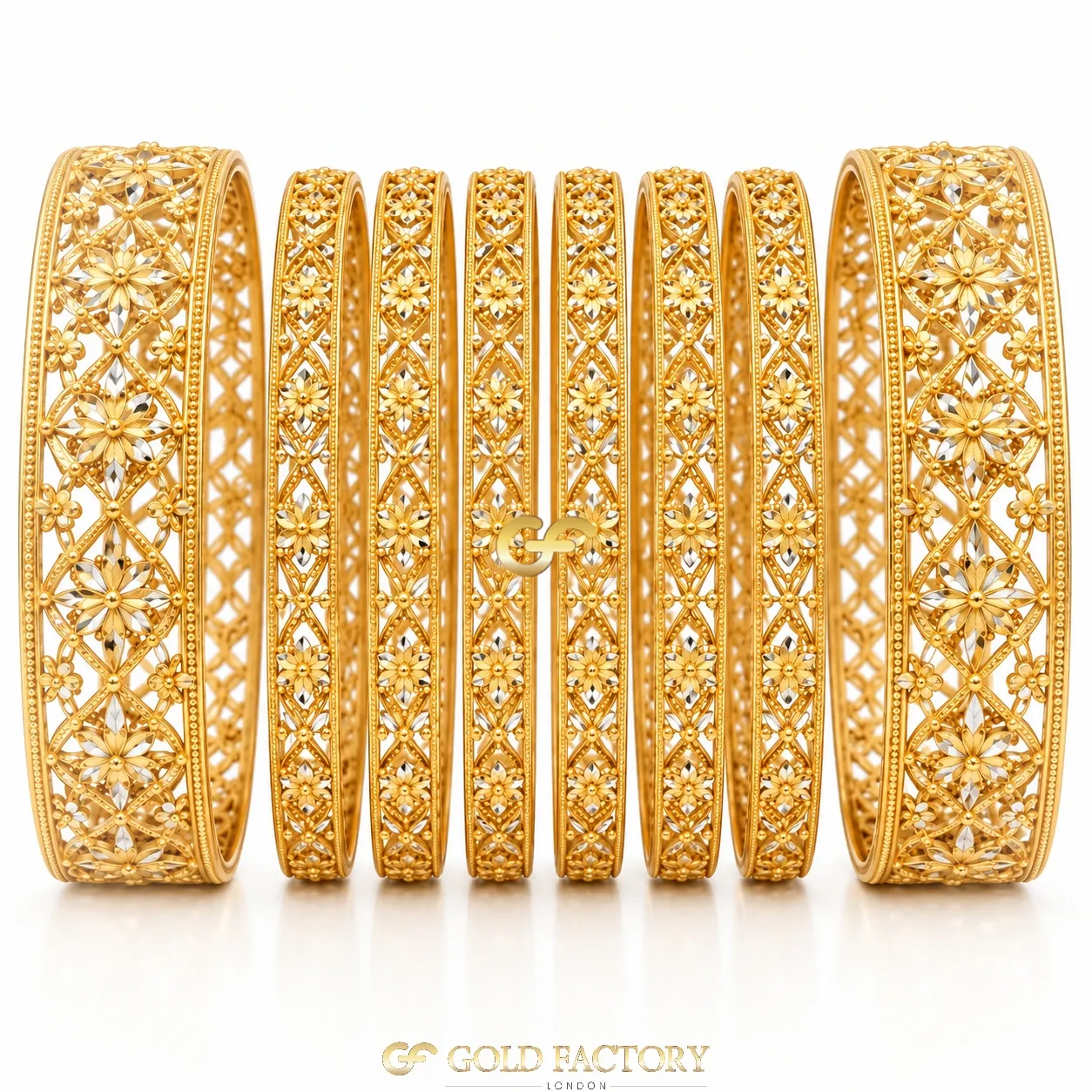22ct Gold Jewellery Rhodium & Stone Set 22ct Gold Jewellery Rhodium & Stone Set