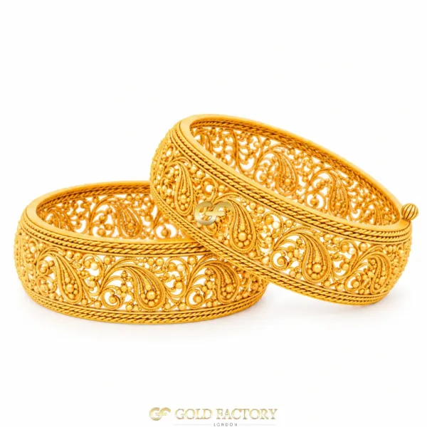 22ct Gold Jewellery Screw Kara