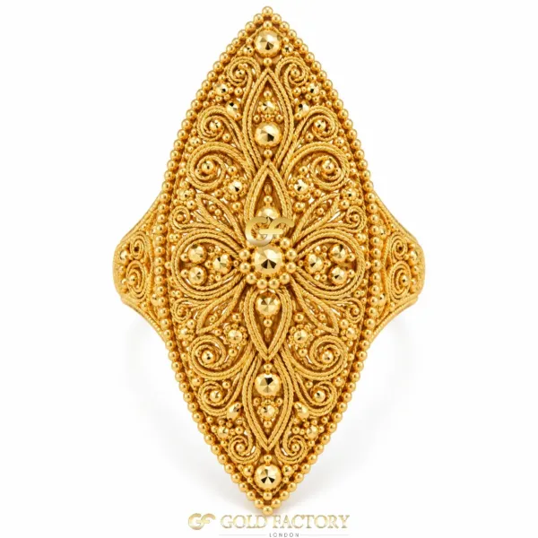 22ct Gold Jewellery Ladies kisti ring