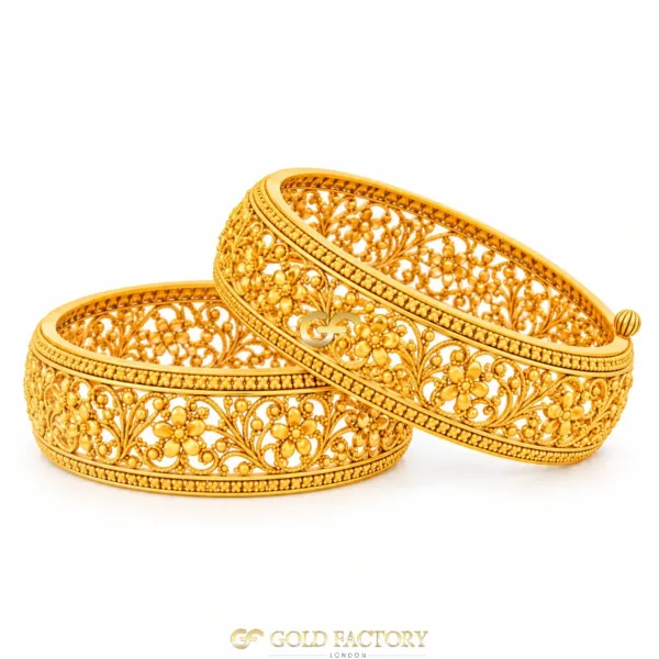 22ct Gold Jewellery Screw Kara