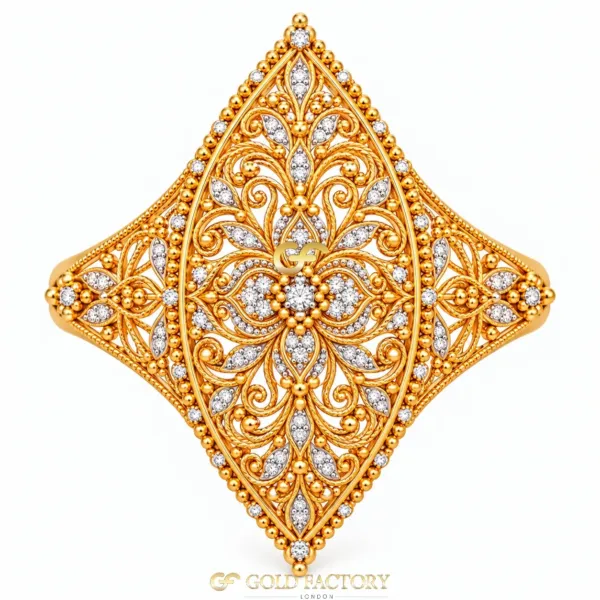 22ct Gold Jewellery Ladies kisti ring