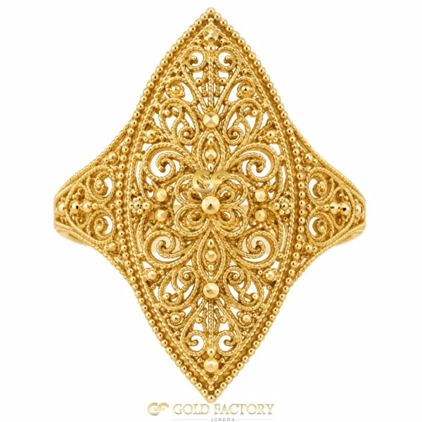 22ct Gold Jewellery Ladies kisti ring