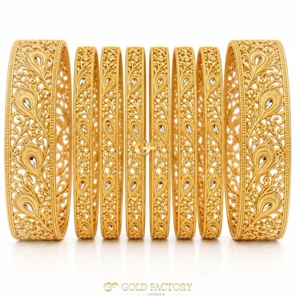 22ct Gold Jewellery Rhodium & Stone Set