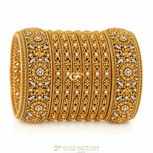 22ct Gold Jewellery stone set