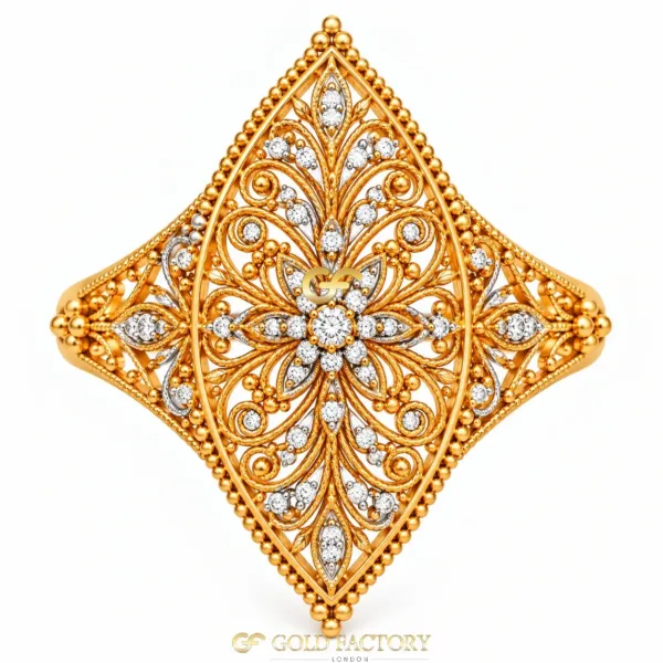 22ct Gold Jewellery Ladies kisti ring